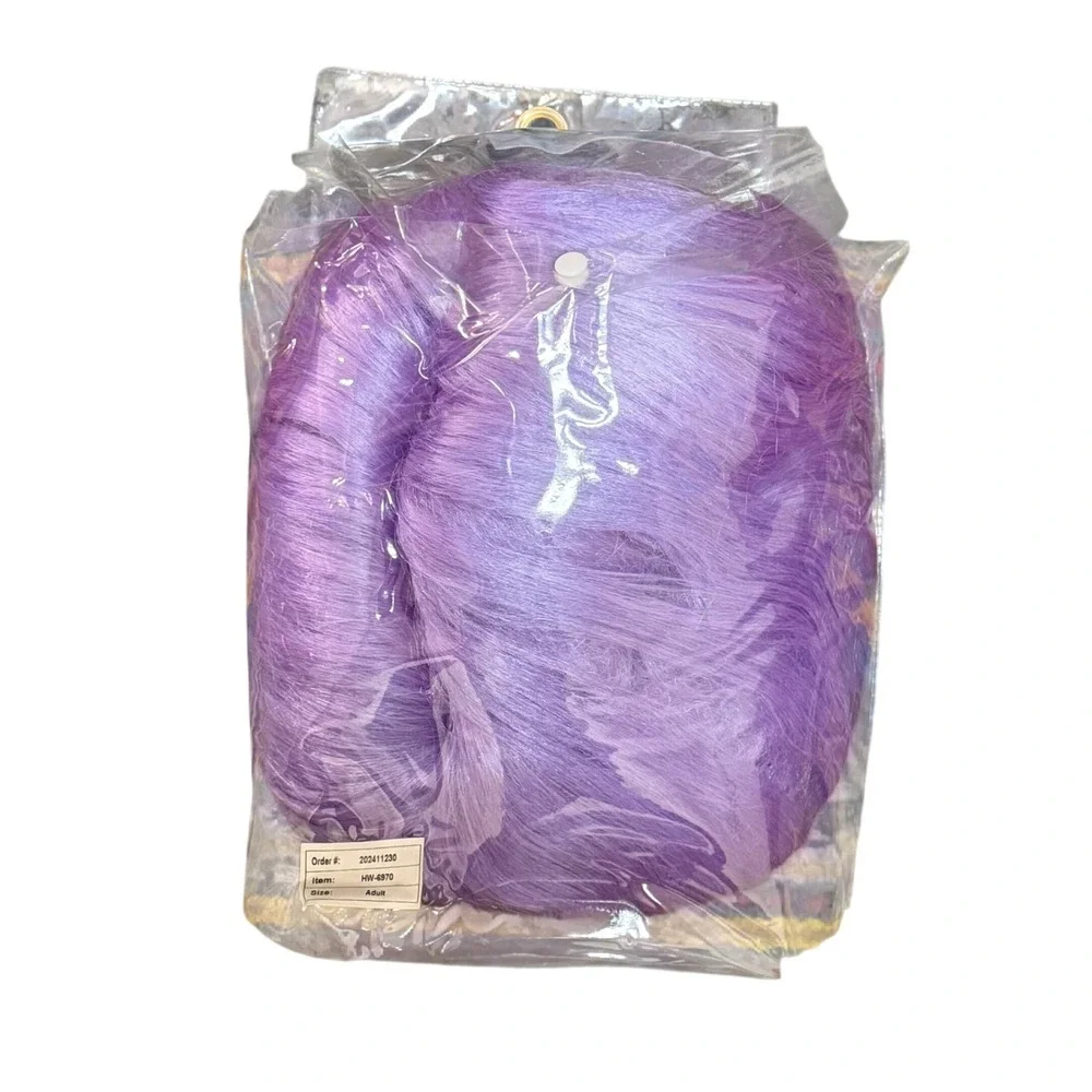 NWT HPO Fairy Godmother Wig Purple Updo Halloween Cosplay Costume